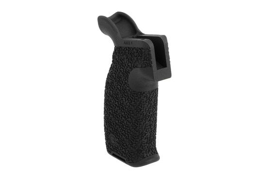 Emissary Full Size Aggressive Texture AR-15 Axle Grip is made of nylon polymer